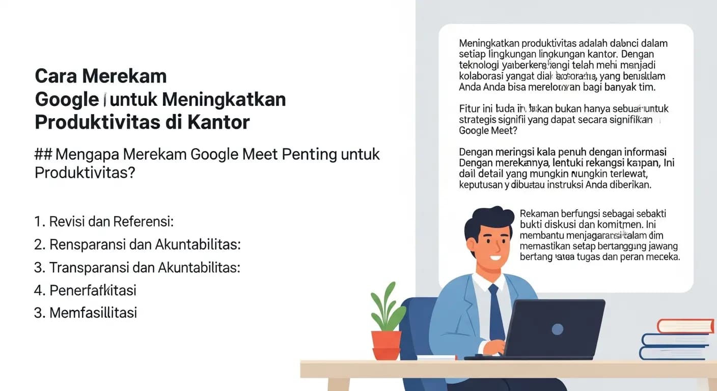 Cara Merekam Google Meet Untuk Meningkatkan Produktivitas di Kantor