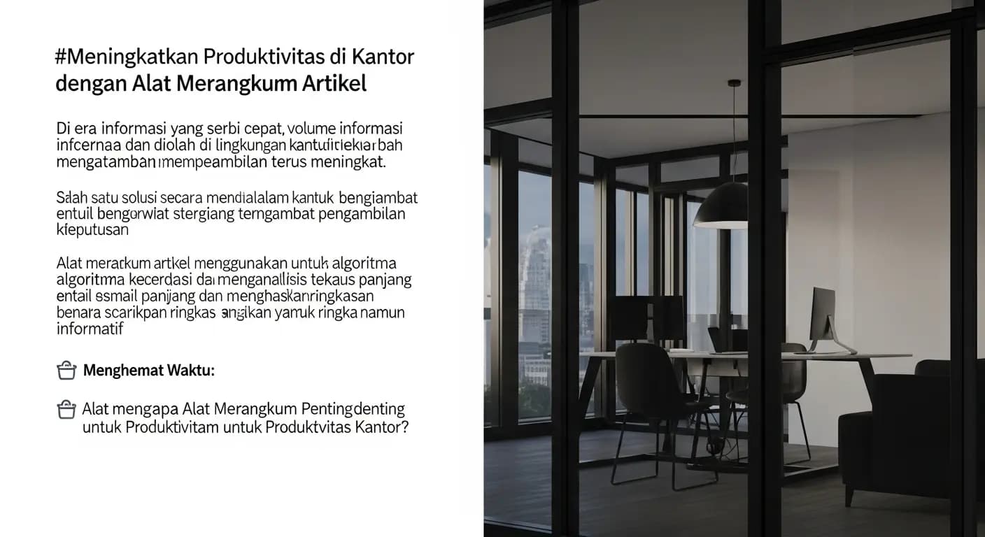 Meningkatkan Produktivitas di Kantor dengan Alat Merangkum