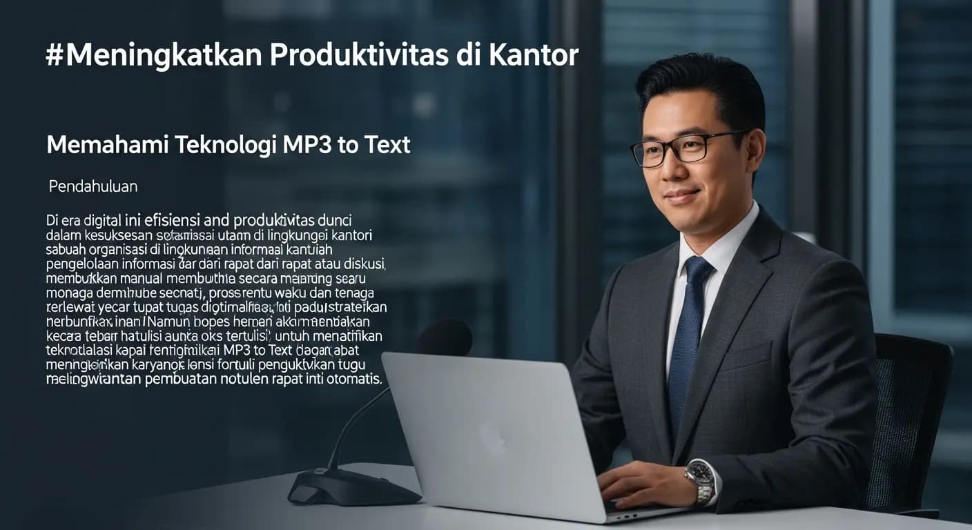 Meningkatkan Produktivitas di Kantor dengan MP3 to Text