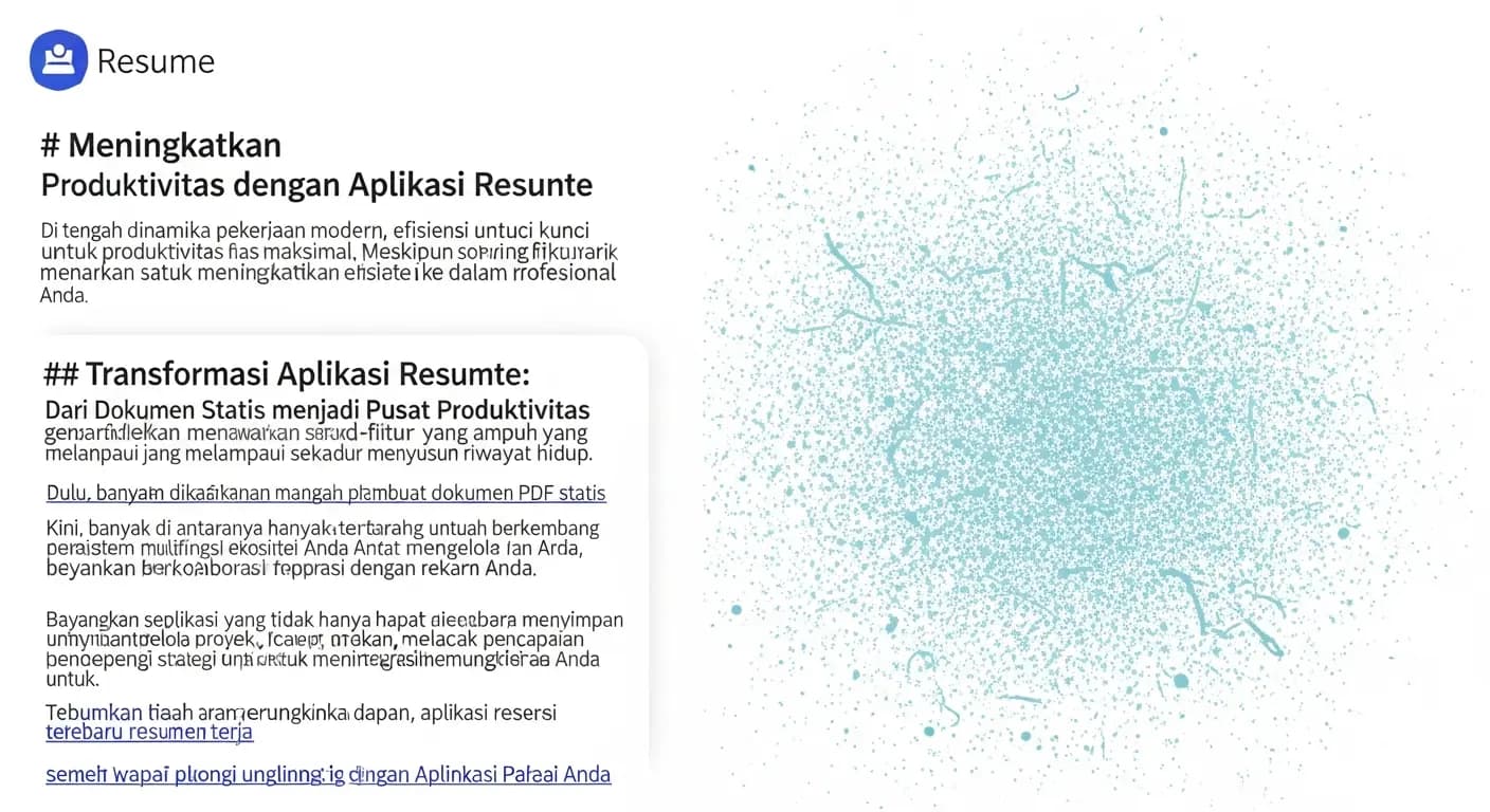 Meningkatkan Produktivitas di Kantor dengan Aplikasi Resume